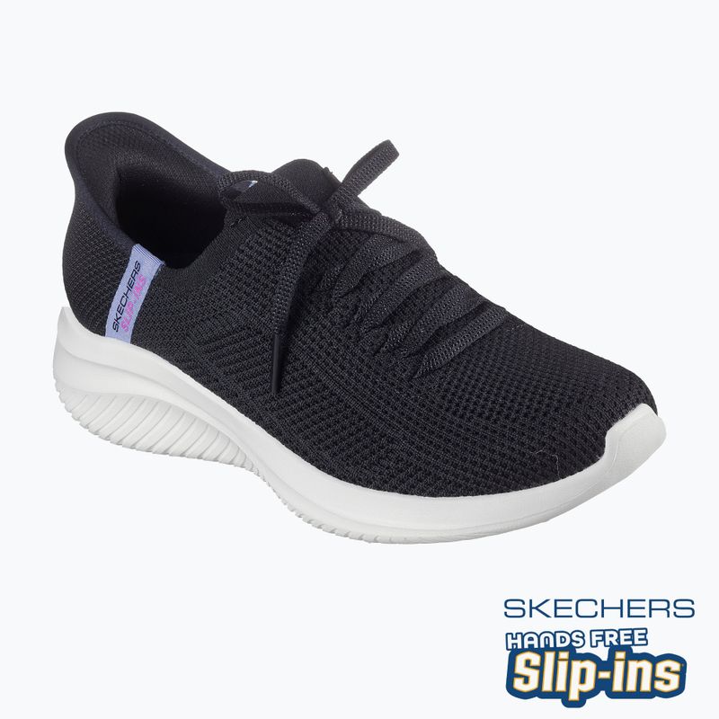 Női SKECHERS Ultra Flex 3.0 Elevated Motion fekete/fehér cipő 14