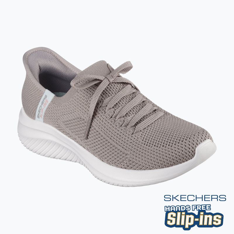 Női SKECHERS Ultra Flex 3.0 Elevated Motion barna cipő 15