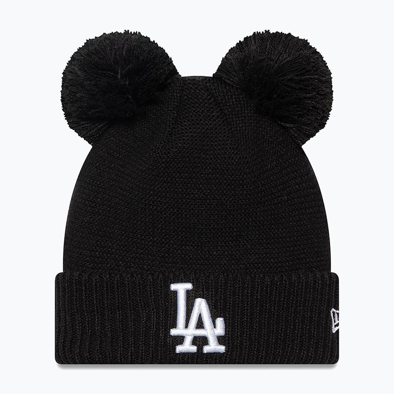 Női téli sapka New Era Wmns Double Pom La Dodgers black