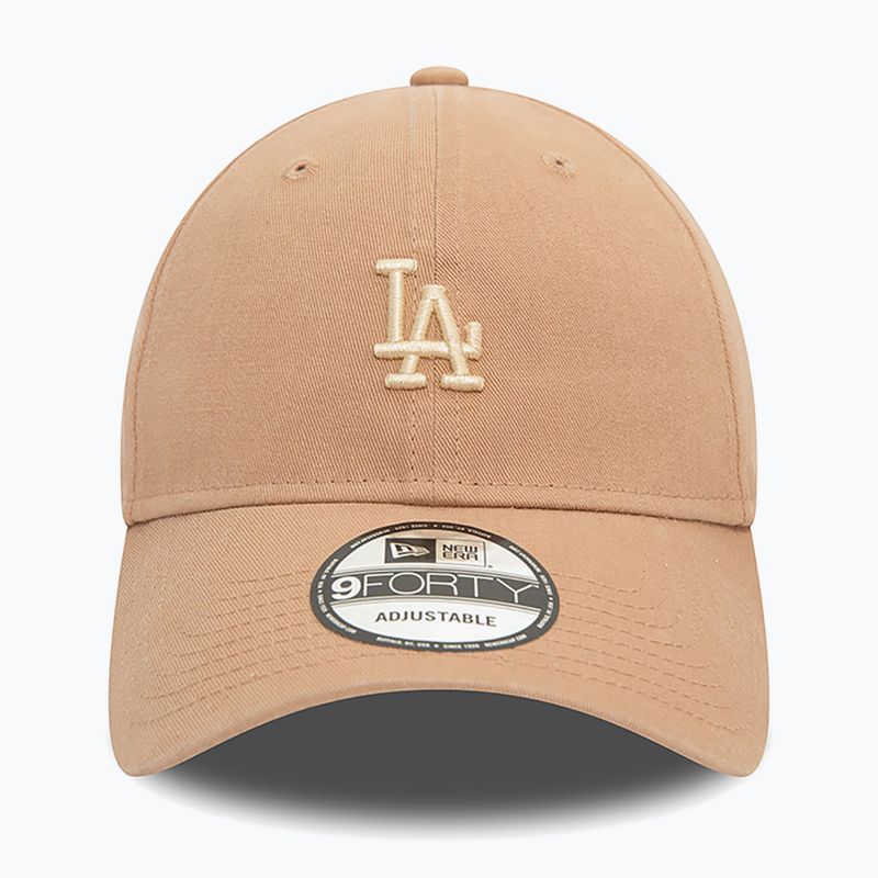 Baseballsapka New Era Washed 940 La Dodgers med beige 3