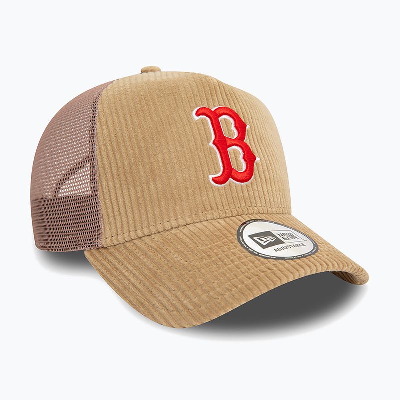 Baseballsapka New Era Cord Trucker Red Sox med beige