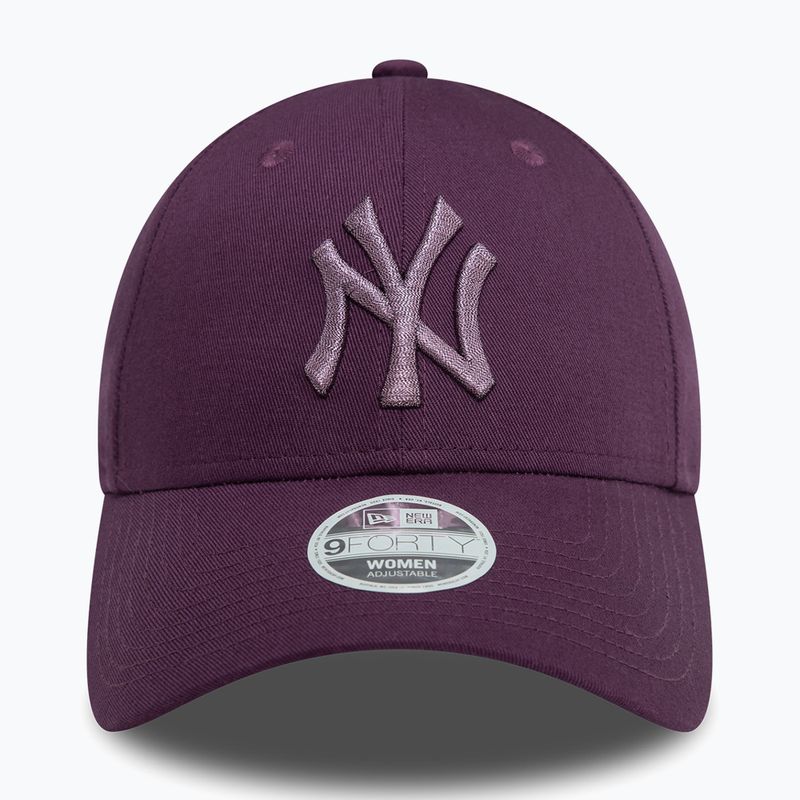 Női baseballsapka New Era Metallic 9FORTY New York Yankees dark purple 3