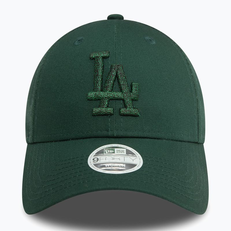 Női baseballsapka New Era Metallic 9FORTY Los Angeles Dodgers dark green 3