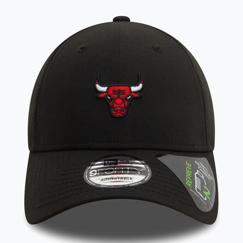Baseballsapka New Era Repreve Mini Logo 9FORTY Chicago Bulls black 3