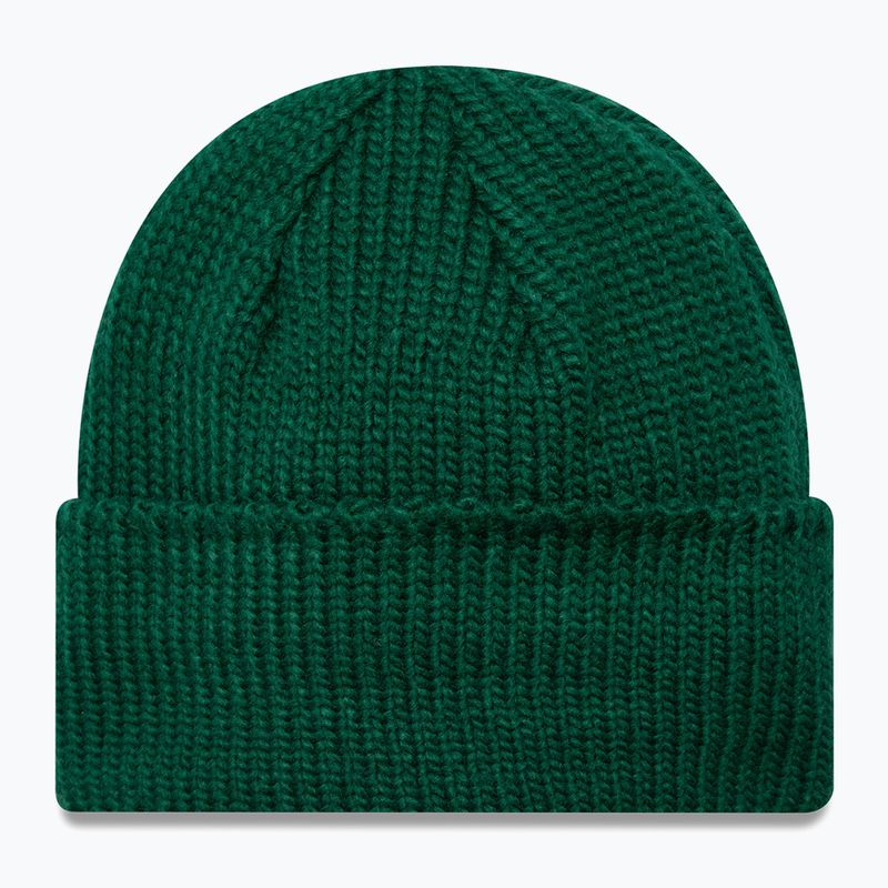 Téli sapka New Era Metal Pin Wide Cuff Knit Beanie dark green 2