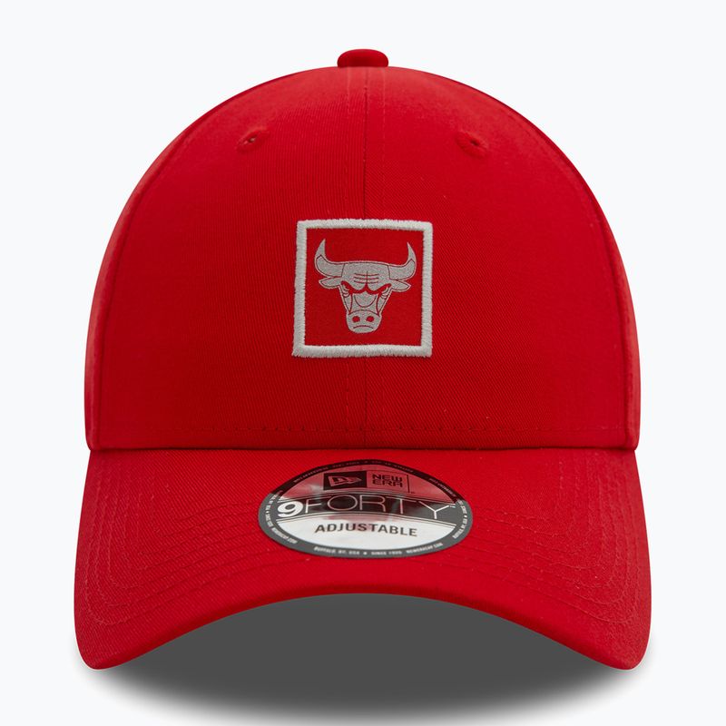 Baseballsapka New Era Metallic Patch 9FORTY Chicago Bulls red 3