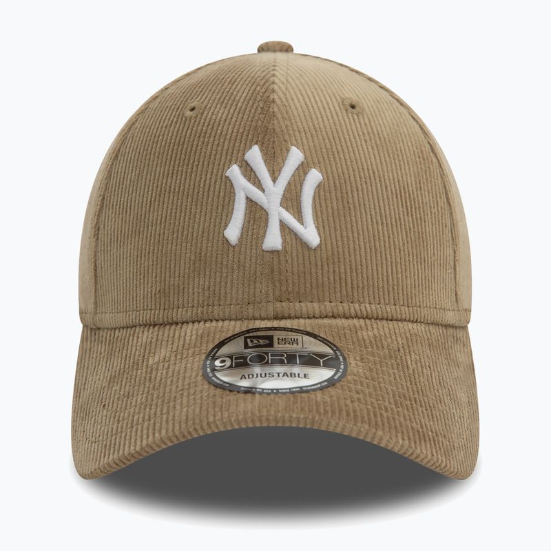 New Era Cord 9FORTY New York Yankees baseball sapka bézs színben 3