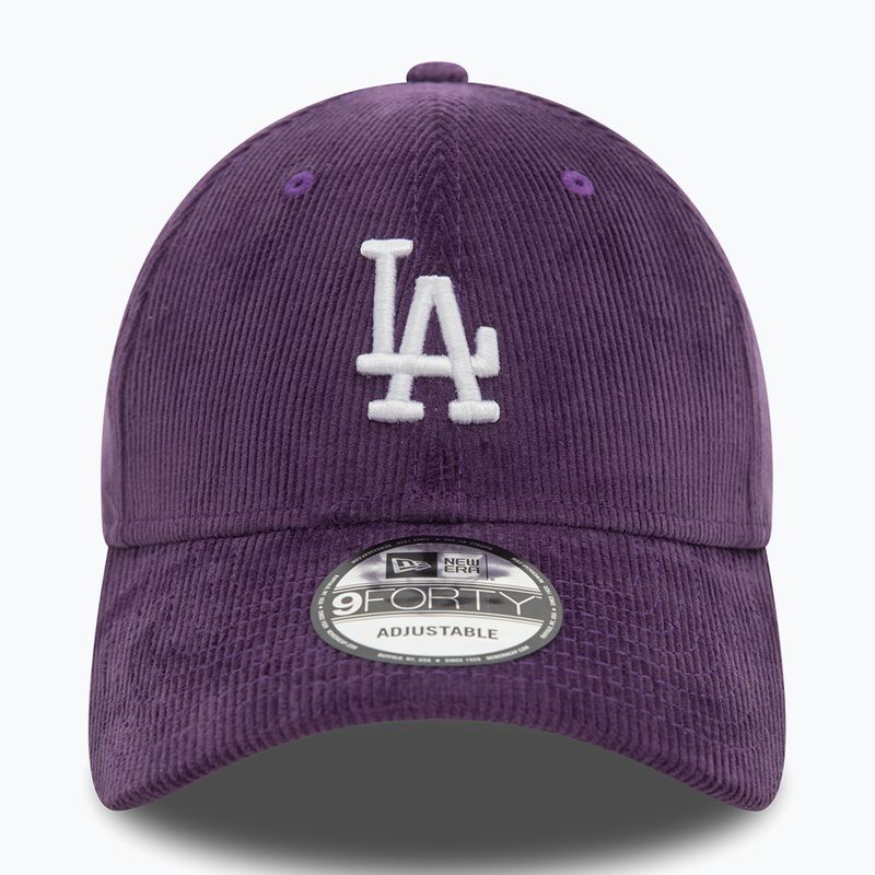 Baseballsapka New Era Cord 9FORTY Los Angeles Dodgers dark purple 3