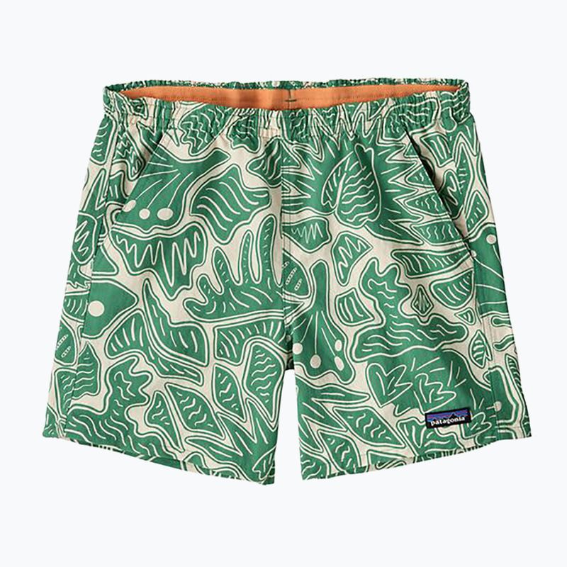 Patagonia Baggies női rövidnadrág 5" méhek és virágok/szívlevél zöld