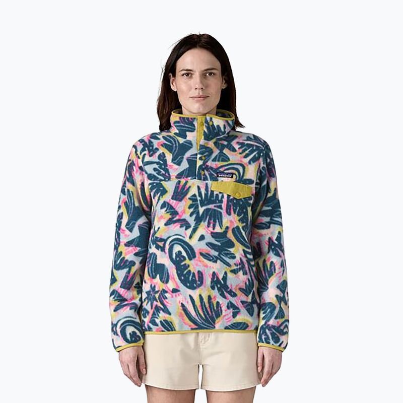 Patagonia női trekking pulóver LW Synch Snap-T P/O wild botanist/tidal teal