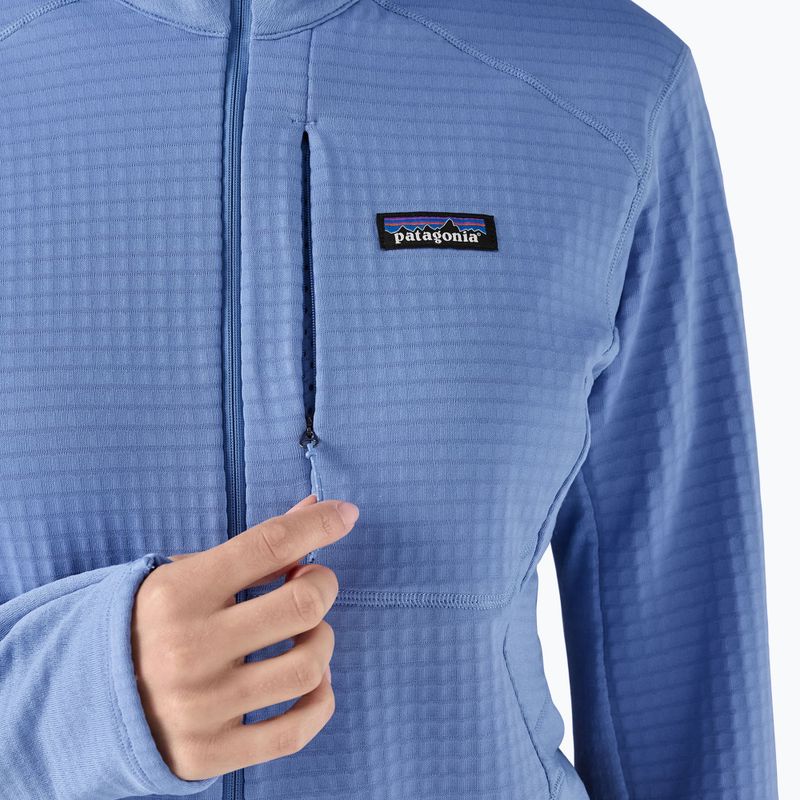 Női softshell dzseki Patagonia R1 Hybrid Hybrid Pullover Hoody bőséges kék 9