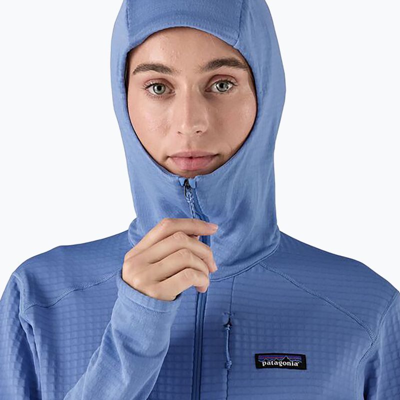 Női softshell dzseki Patagonia R1 Hybrid Hybrid Pullover Hoody bőséges kék 5