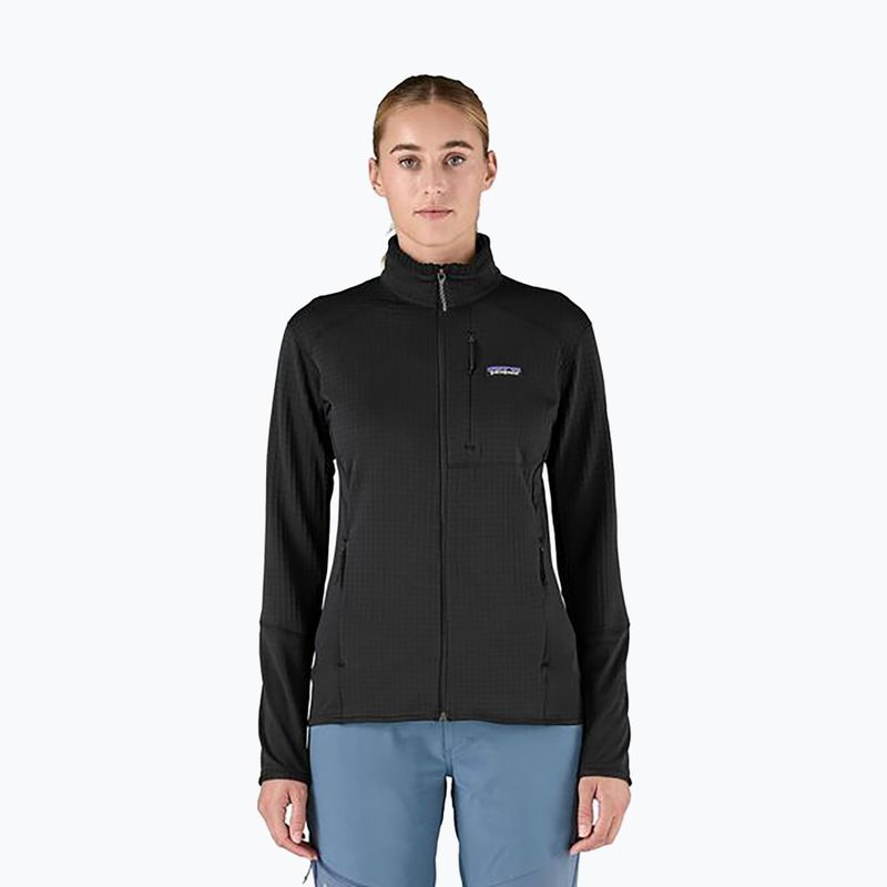 Női softshell dzseki Patagonia R1 Hybrid fekete
