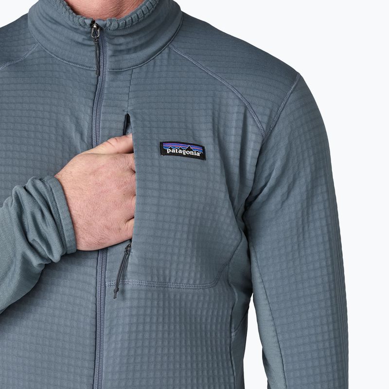 Férfi Patagonia R1 Hybrid utility kék fleece melegítőfelső 7