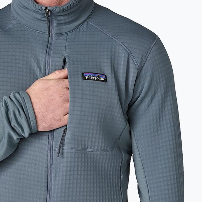 Férfi Patagonia R1 Hybrid utility kék fleece melegítőfelső 6