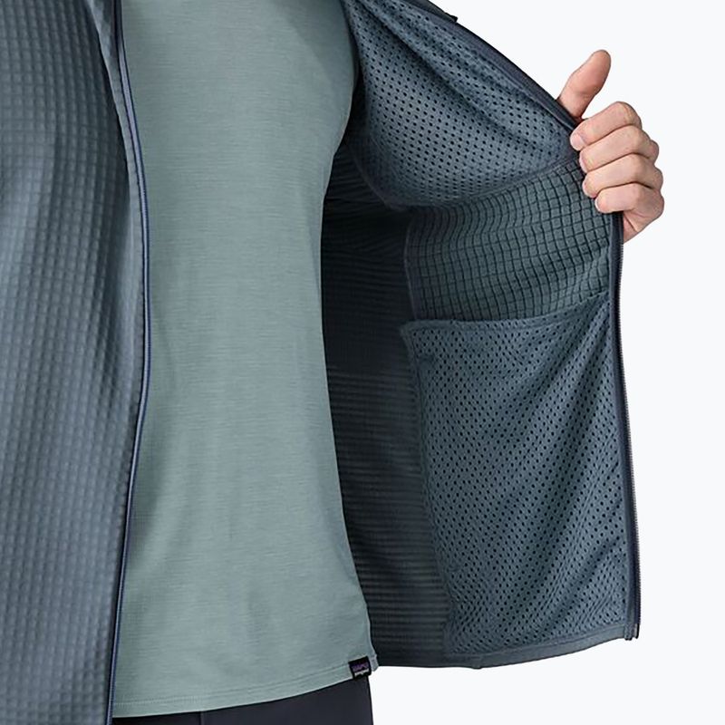 Férfi Patagonia R1 Hybrid utility kék fleece melegítőfelső 7