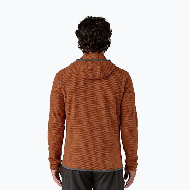 Férfi Patagonia R1 Air Full-Zip trekking pulóver robin barna 2