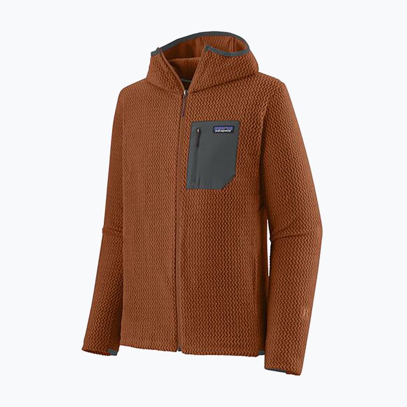 Férfi Patagonia R1 Air Full-Zip trekking pulóver robin barna 3