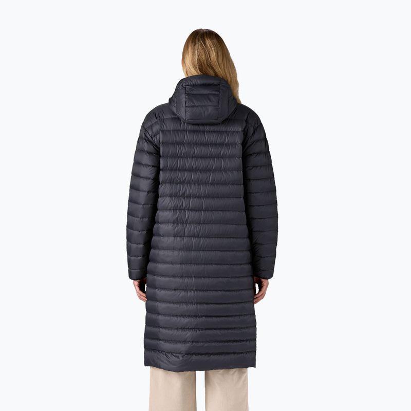 Női pehelydzseki Patagonia Recycled Down Sweater Parka fekete 3
