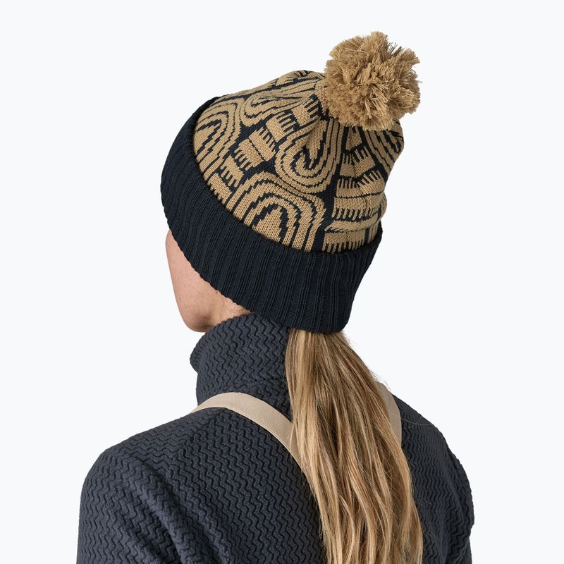 Patagonia téli sapka Powder Town flow: sunken blue 3