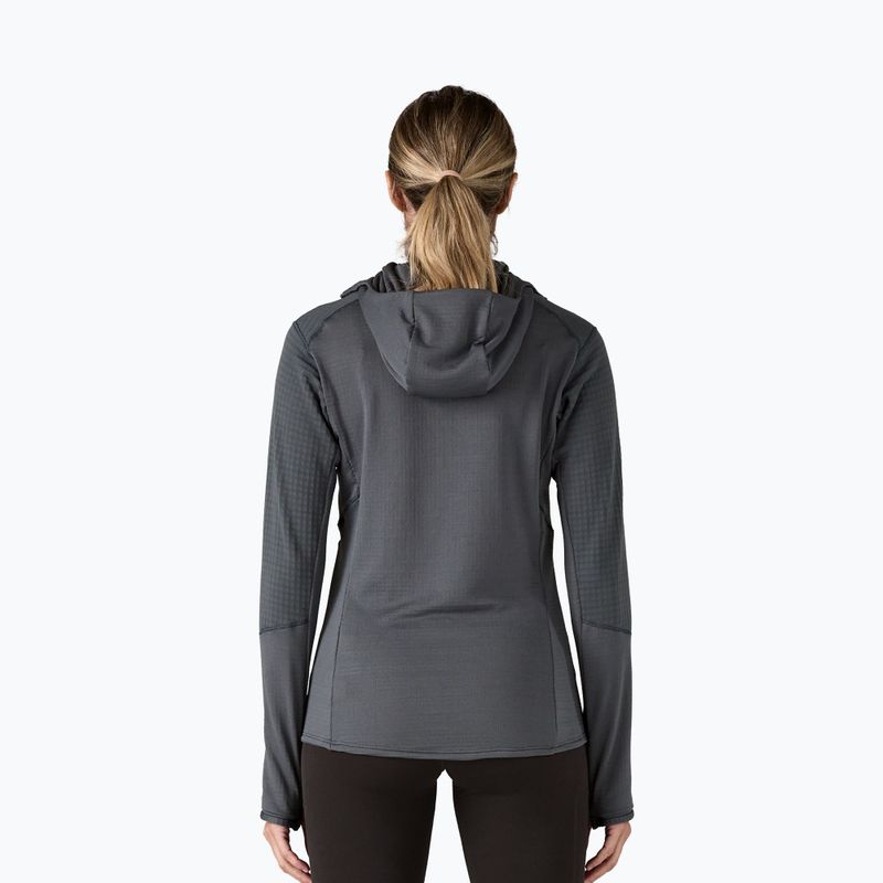 Női softshell dzseki Patagonia R1 Hybrid Pullover Hoody smolder kék 2