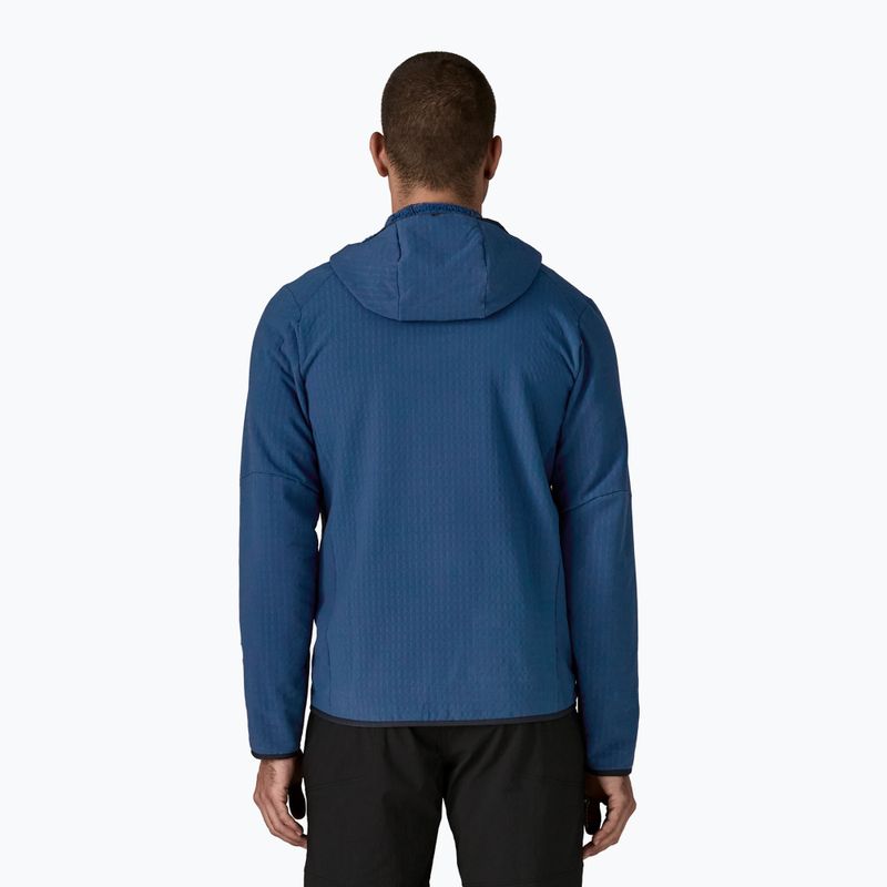 Férfi Patagonia R2 TechFace Hoody softshell kabát clement kék 3