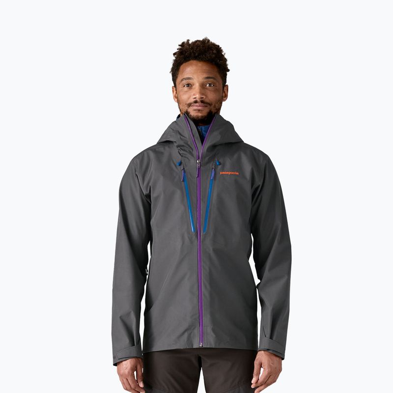 Patagonia férfi Triolet forge szürke w / p6 kék esőkabát