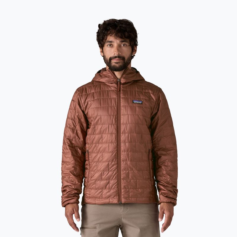 Férfi Patagonia Nano Puff Hoody pehelypaplan dzseki szárított vanília