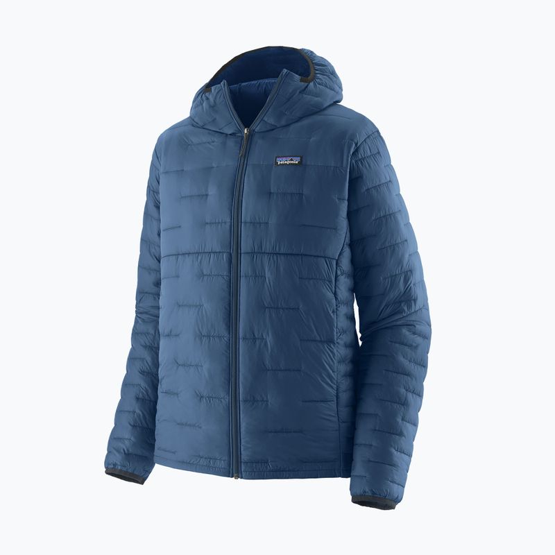 Férfi Patagonia Micro Puff Hoody pehelypaplan dzseki clement kék 4