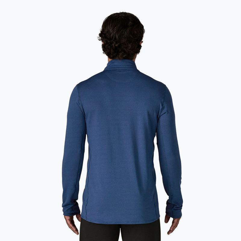Férfi Patagonia Cap Thermal Weight Zip Neck pulóver clement kék 2