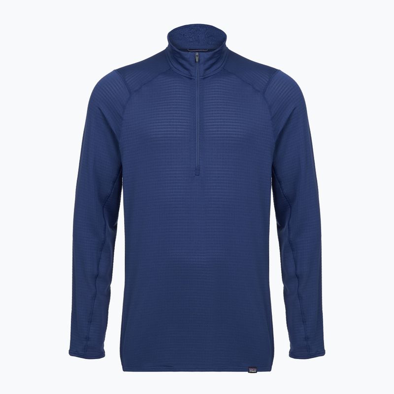 Férfi Patagonia Cap Thermal Weight Zip Neck pulóver clement kék 3
