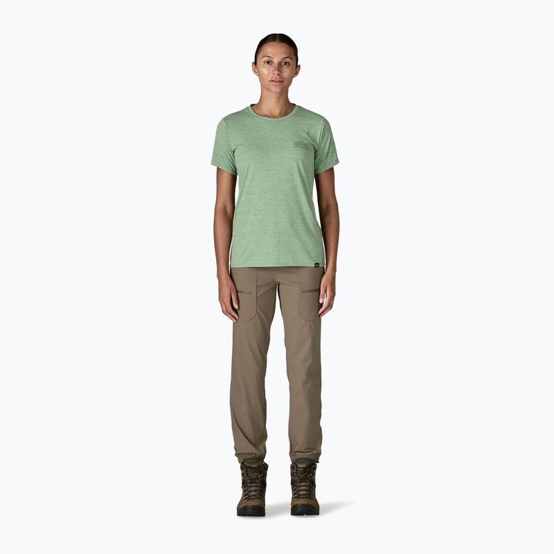 Női Patagonia Cap Cool Daily Graphic Shirt strataspire / ellwood green x-dye női póló 2