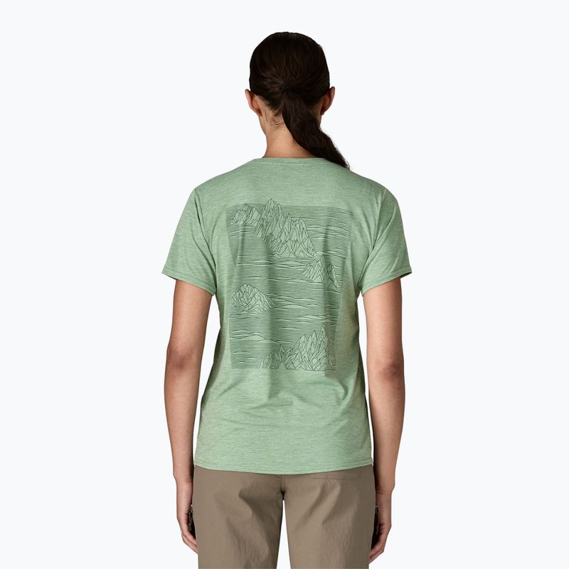 Női Patagonia Cap Cool Daily Graphic Shirt strataspire / ellwood green x-dye női póló 3