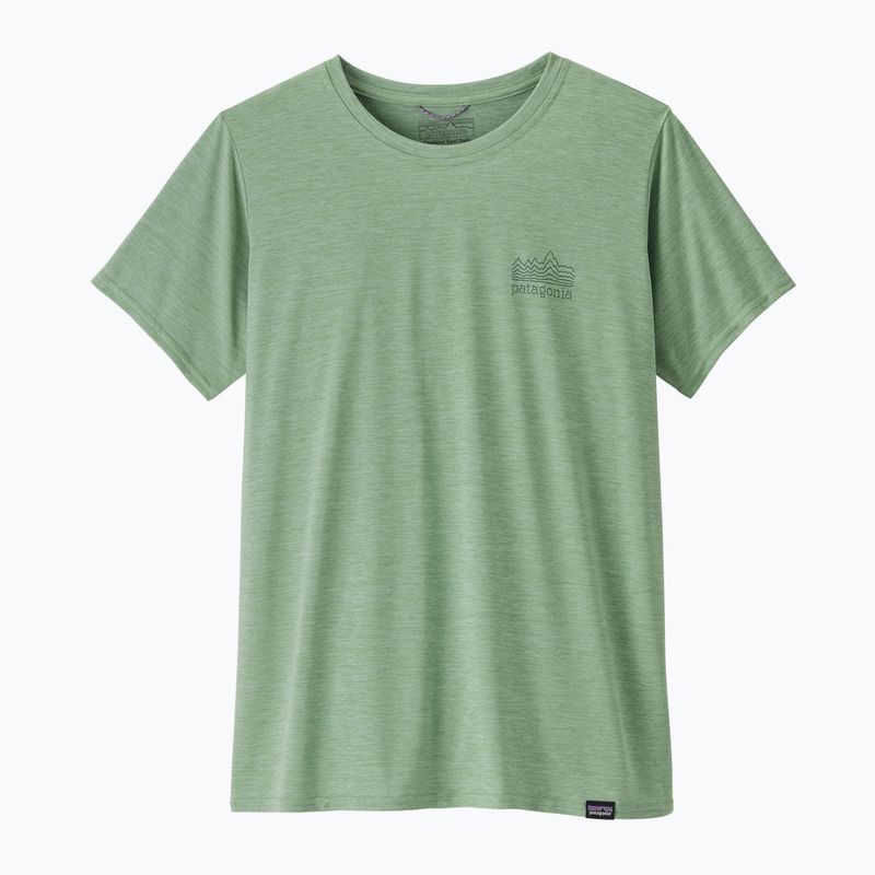 Női Patagonia Cap Cool Daily Graphic Shirt strataspire / ellwood green x-dye női póló 4