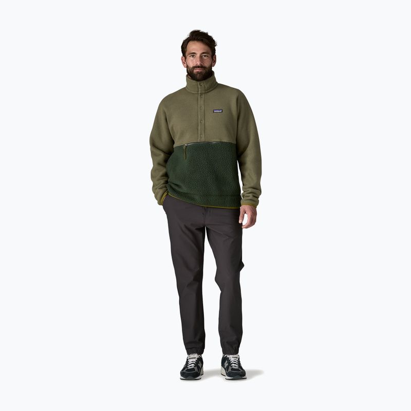 Férfi Patagonia Retro Pile 1 / 2 Snap P / O régi növekedés zöld trekking pulóver 2