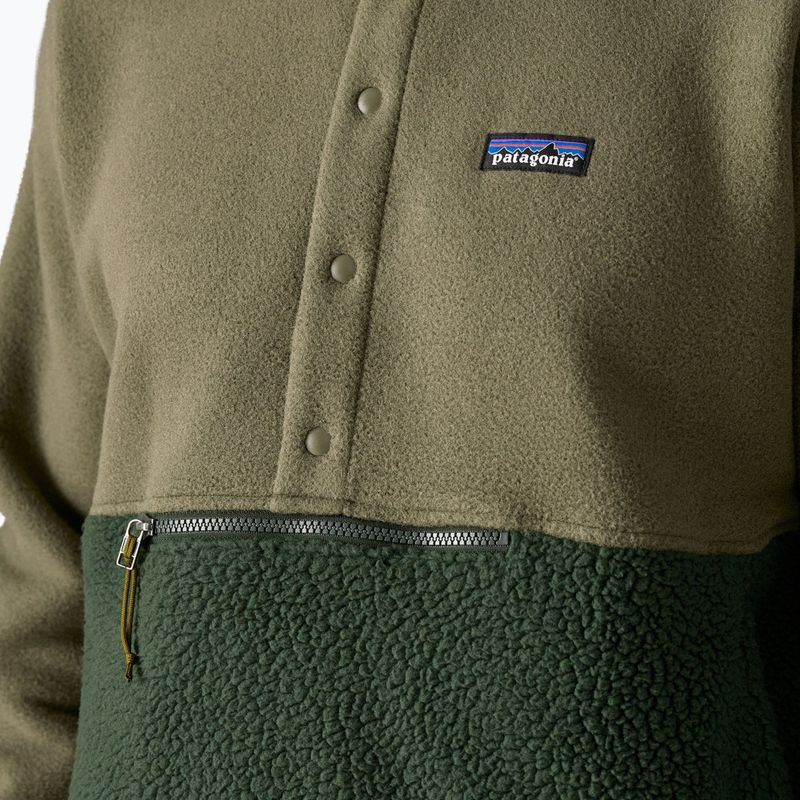 Férfi Patagonia Retro Pile 1 / 2 Snap P / O régi növekedés zöld trekking pulóver 6