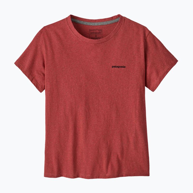 Női Patagonia P-6 Logo Felelősségteljes póló potters red 3