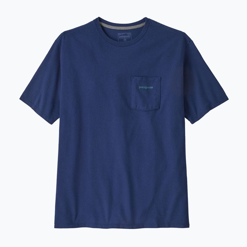 Férfi Patagonia Boardshort Logo Pocket póló Responsibili clement blue 4