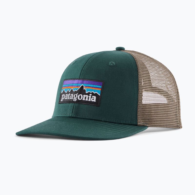 Patagonia P-6 Logo Trucker baseball sapka kaszkád zöld