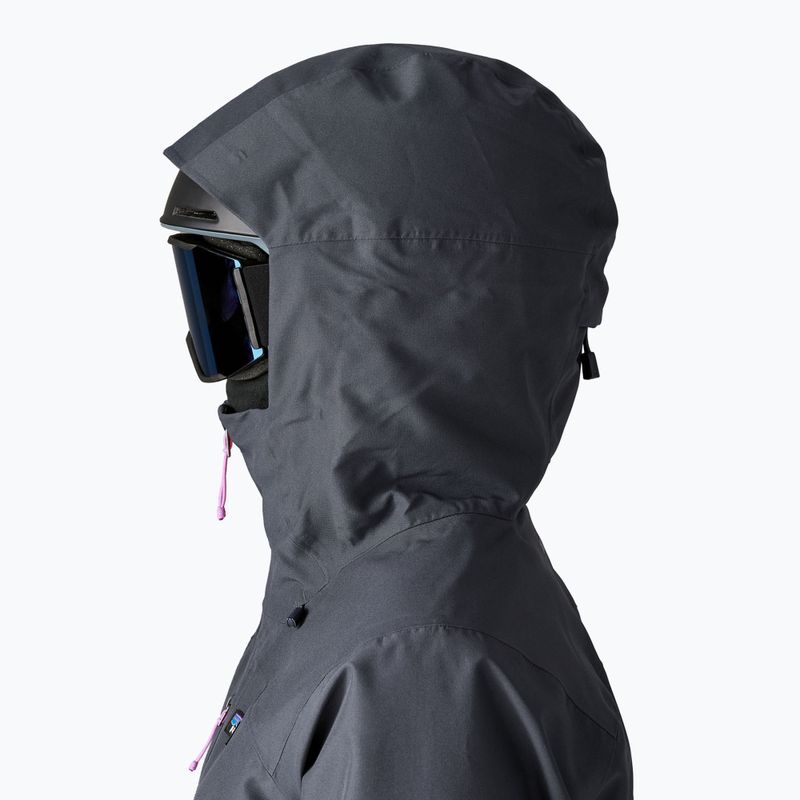 Női Patagonia Insulated Powder Town smolder kék w / narancs héj esőkabát 4