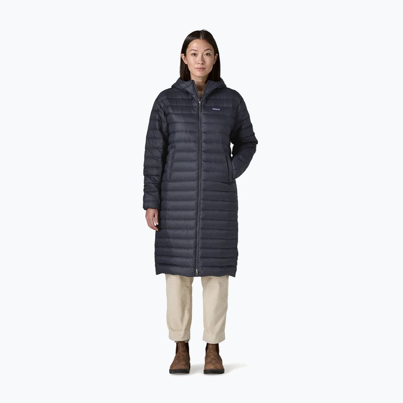 Női pehelydzseki Patagonia Recycled Down Sweater Parka sunken blue