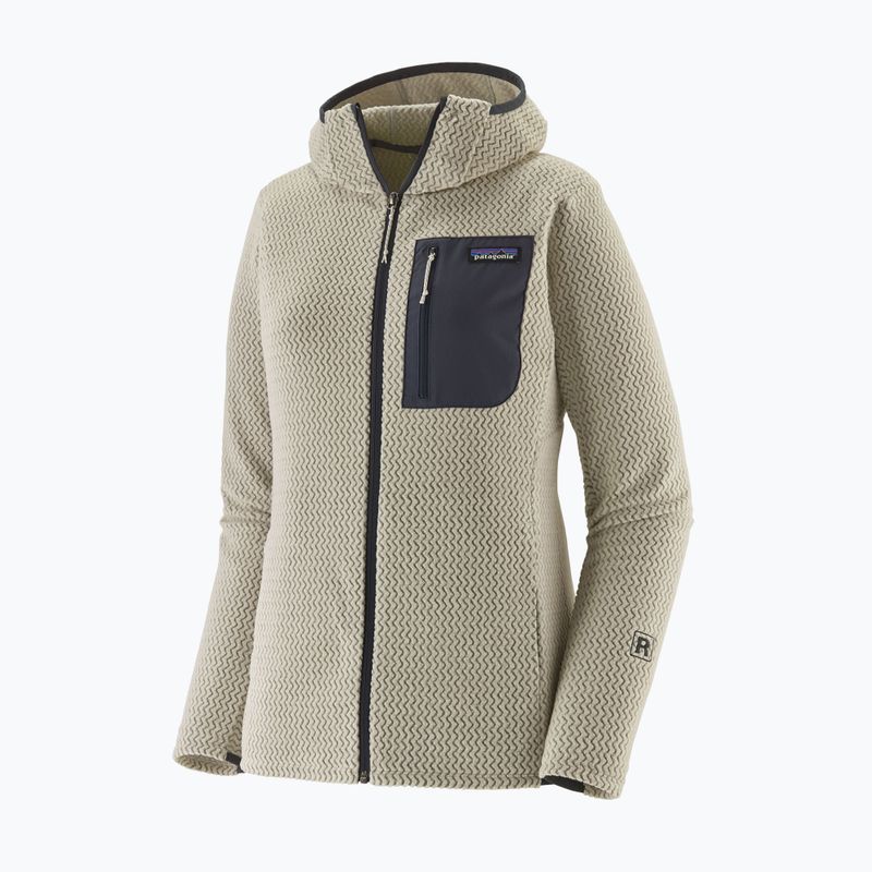 Női Patagonia R1 Air Full-Zip Fleece Hoody gyapjú fehér 5