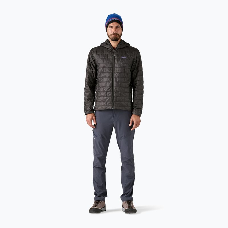 Férfi Patagonia Nano Puff Hoody pehelypaplan kabát fekete 2