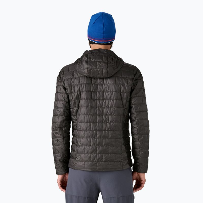 Férfi Patagonia Nano Puff Hoody pehelypaplan kabát fekete 3