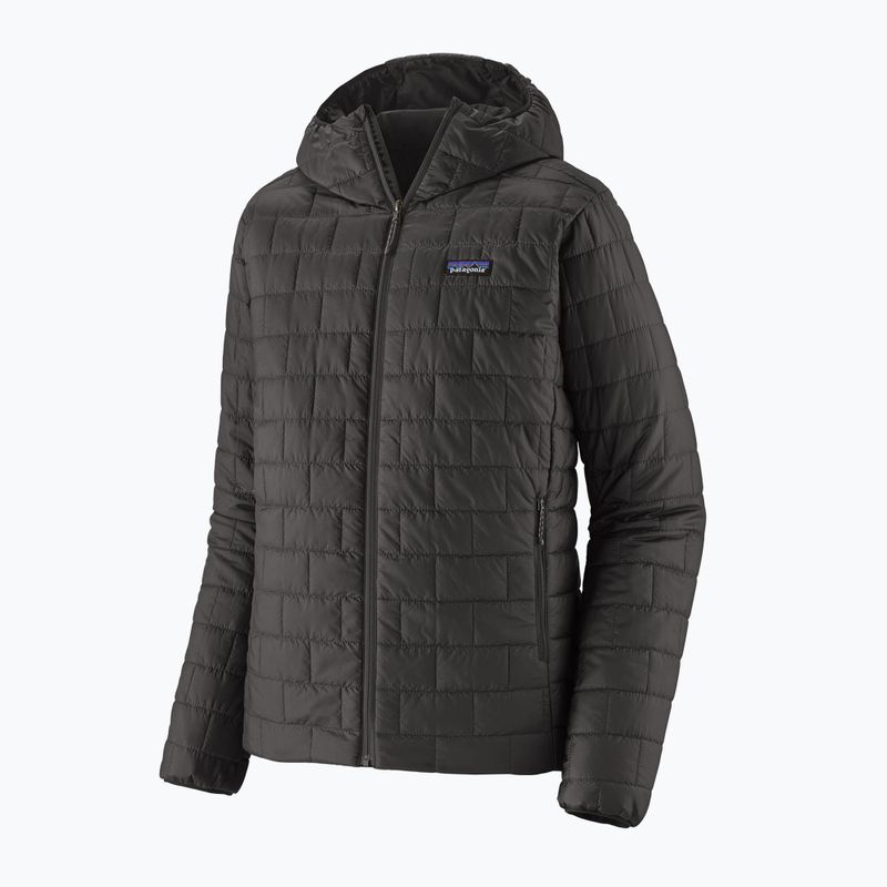 Férfi Patagonia Nano Puff Hoody pehelypaplan kabát fekete 10