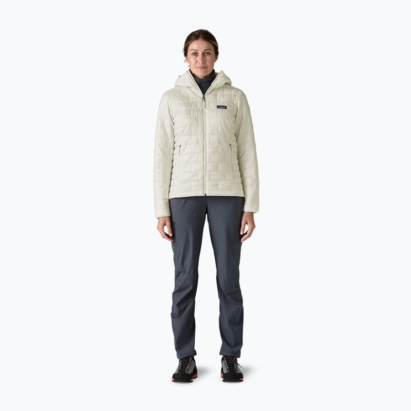 Női Patagonia Nano Puff Hoody nyír fehér pehelypaplan kabát 2
