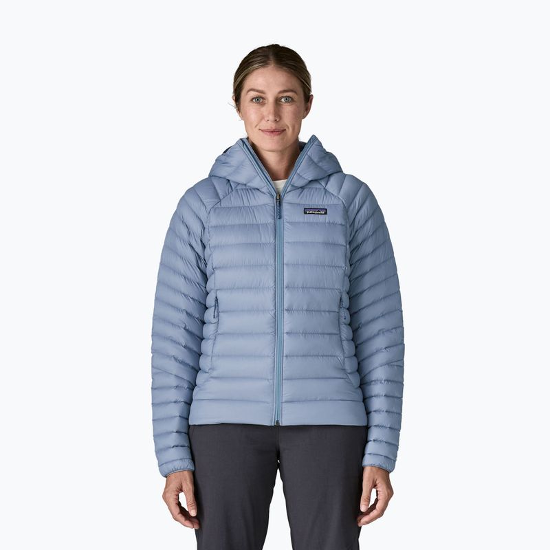 Női pehelydzseki Patagonia Down Sweater Hoody barnacle blue
