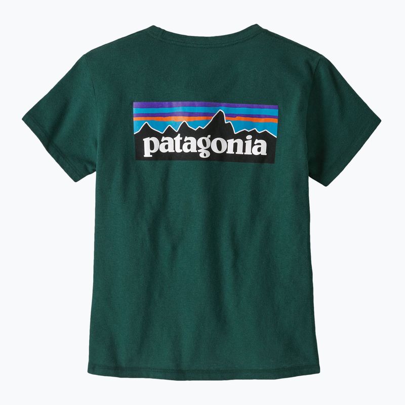Női Patagonia P-6 Logo Responsibili-Tee kaszkád zöld 4