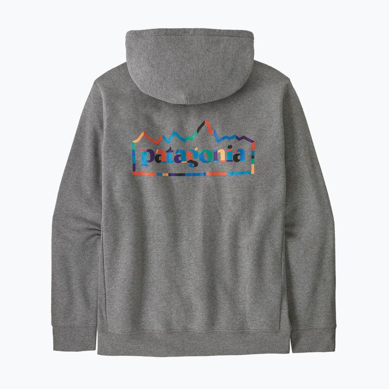 Patagonia férfi Unity Fitz Uprisal Hoody gravel heather melegítőfelső 2
