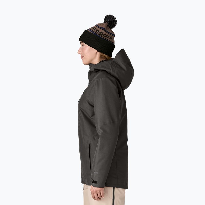 Női síkabát Patagonia Insulated Powder Town black 3